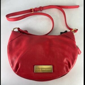 MARC BY MARC JACOBS Washed Up
 Leather Hobo Flame Scarlet Crossbody Bag Shoulder